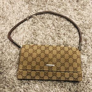 Vintage Gucci Canvas Envelope Purse